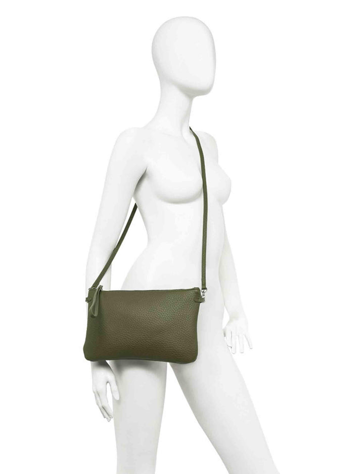 Borse donna Hermy in pelle martellata grigio perla con tracolla BS3975 14205 RNGDBL Gianni Chiarini 