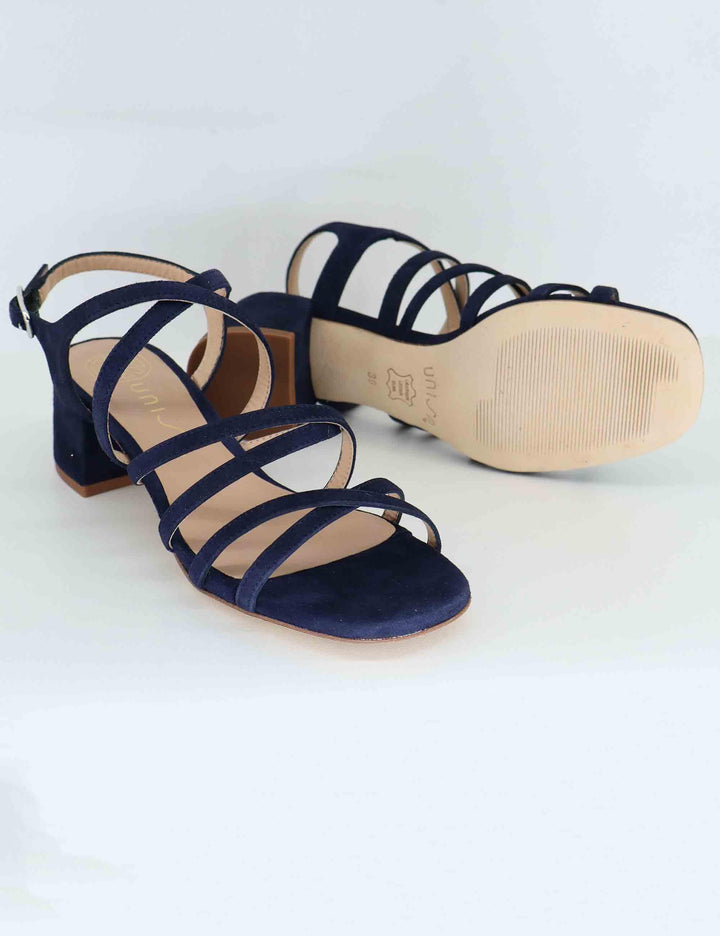 Sandali donna in camoscio blu con cinturino KALIX KS_OCEAN Unisa 