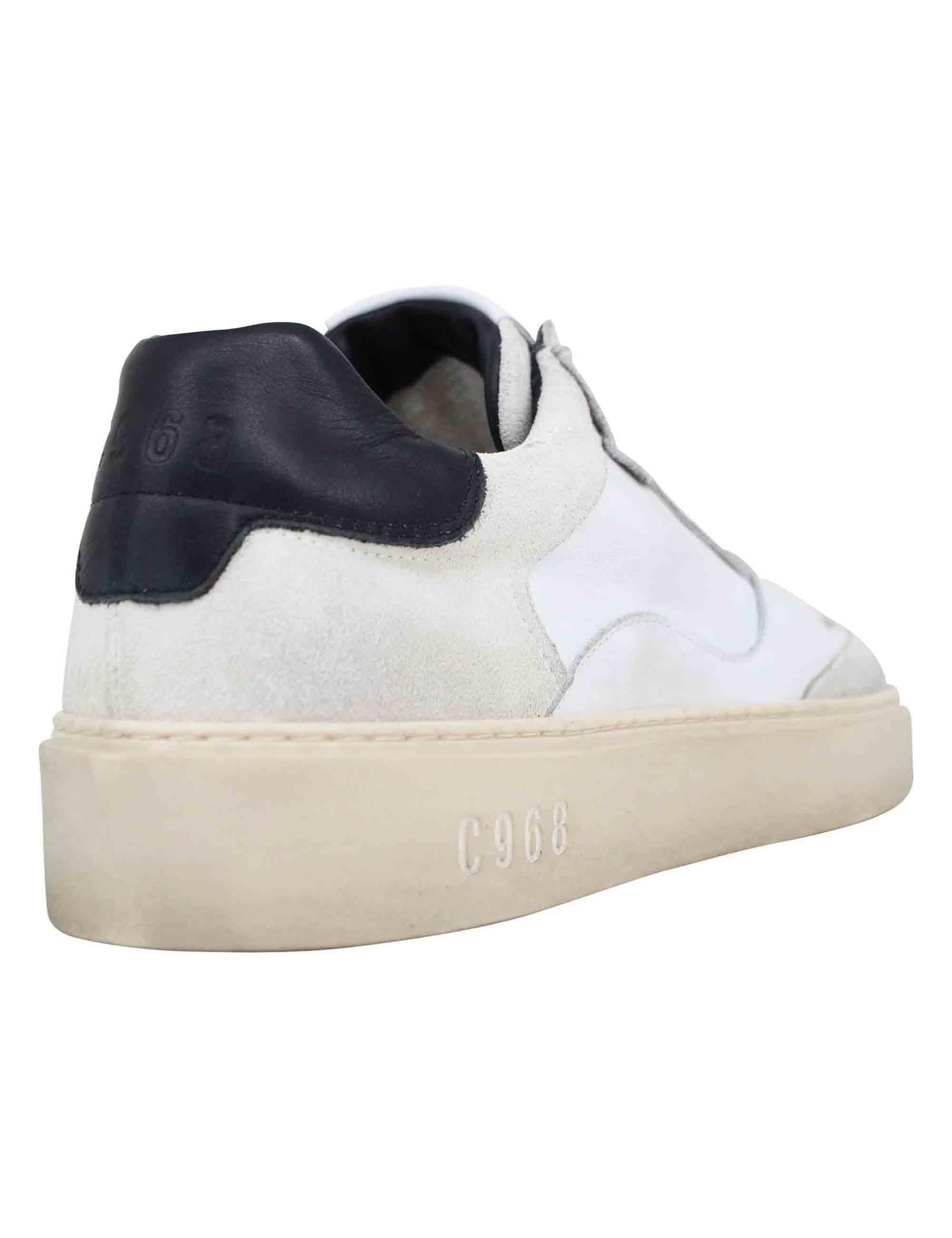 Sneakers uomo in pelle bianca JAMES 101 Corvari C968 