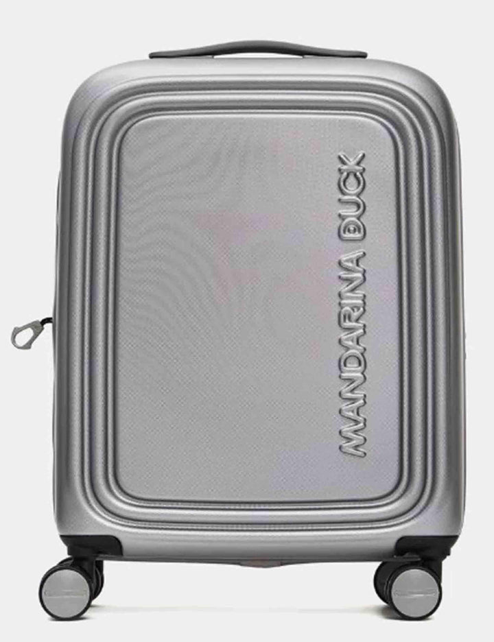 Trolley Logoduck Cabin in grigio 4 rotelle 55x40x20 cm P10OUV24 625 Mandarina Duck 