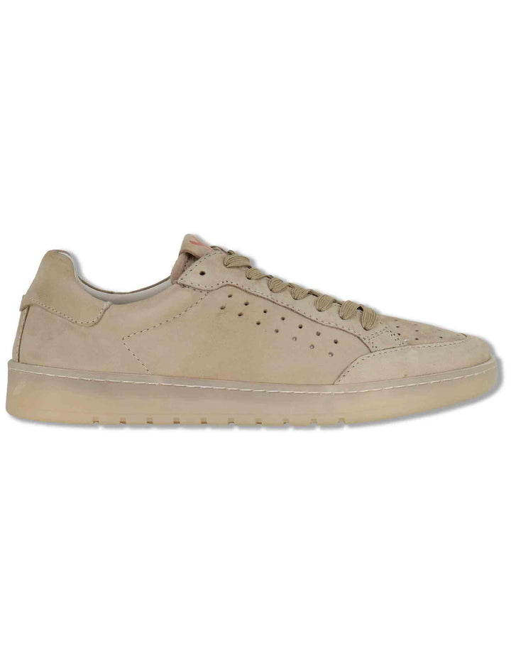 Sneakers uomo in pelle taupe soft con sotto piede morbido MS600R37 500125 Vueva 