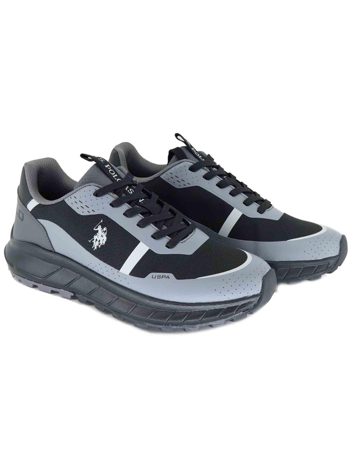 Sneakers uomo in tessuto tecnico nero con suola alta in gomma SETH012A DGR U.S. Polo Assn. 