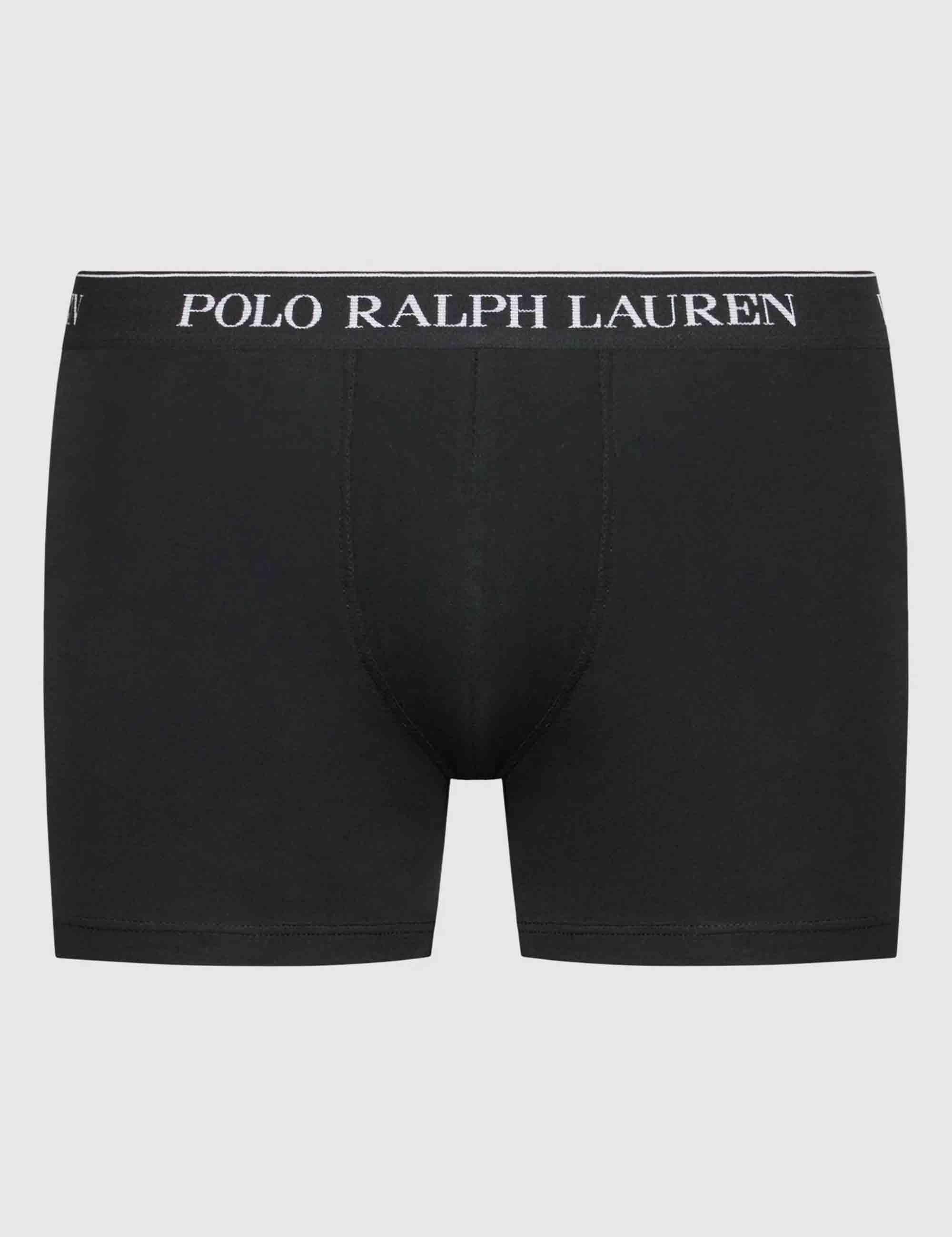 Boxer in puro cotone multicolor con elastico Set di 3 714835885003 WHITE/BLK/GRY Polo Ralph Lauren 