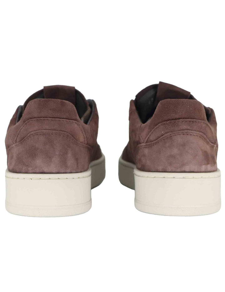 Sneakers uomo in pelle marrone con suola in gomma ultraleggera SPOR5540 014 Spatarella 
