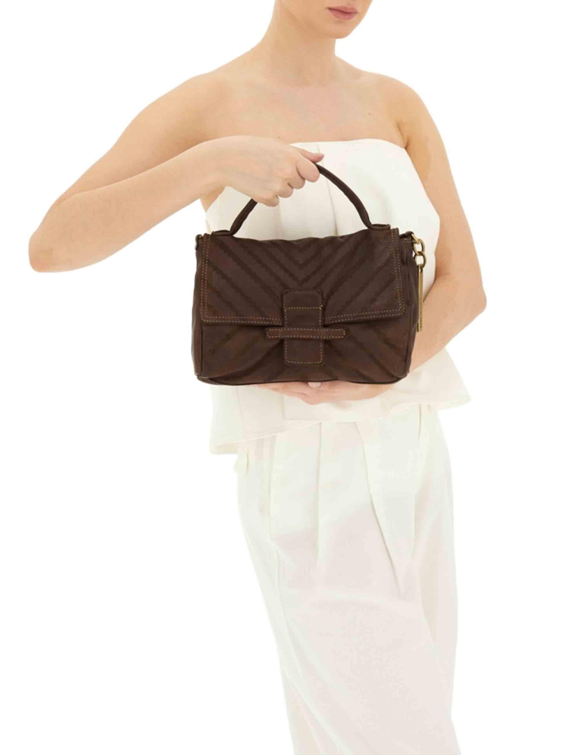 Borse a spalla Maria in Pelle Nera Donna L012840ND X2913 C0001