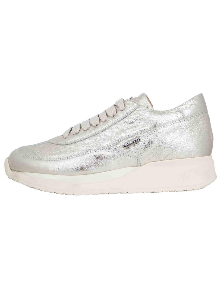 Sneakers donna in pelle laminata platino GD65700P 60 Cesare Paciotti 