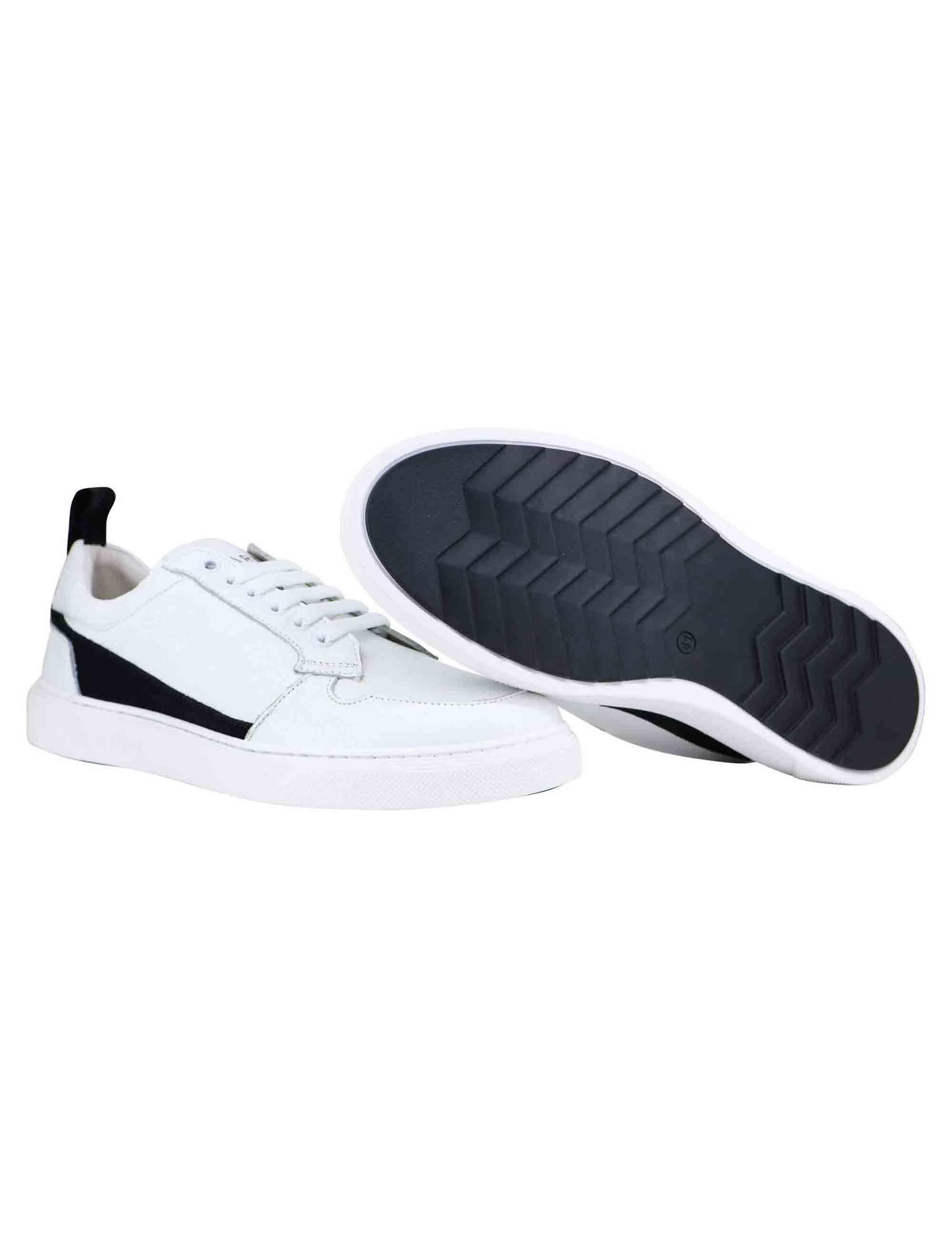 Sneakers uomo in pelle bianca SP144 001 Spark for Spatarella 