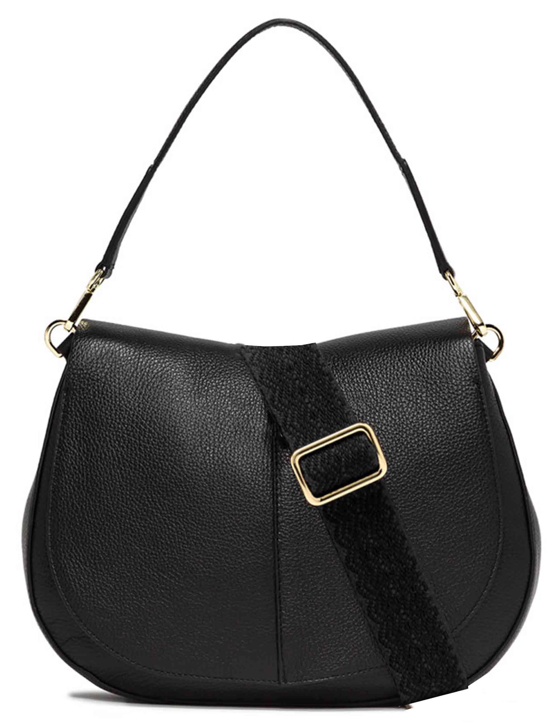 Gianni Chiarini Borse donna Helena Round in pelle martellata nera BS6037 001 COMMGRN-NAOP Gianni Chiarini 