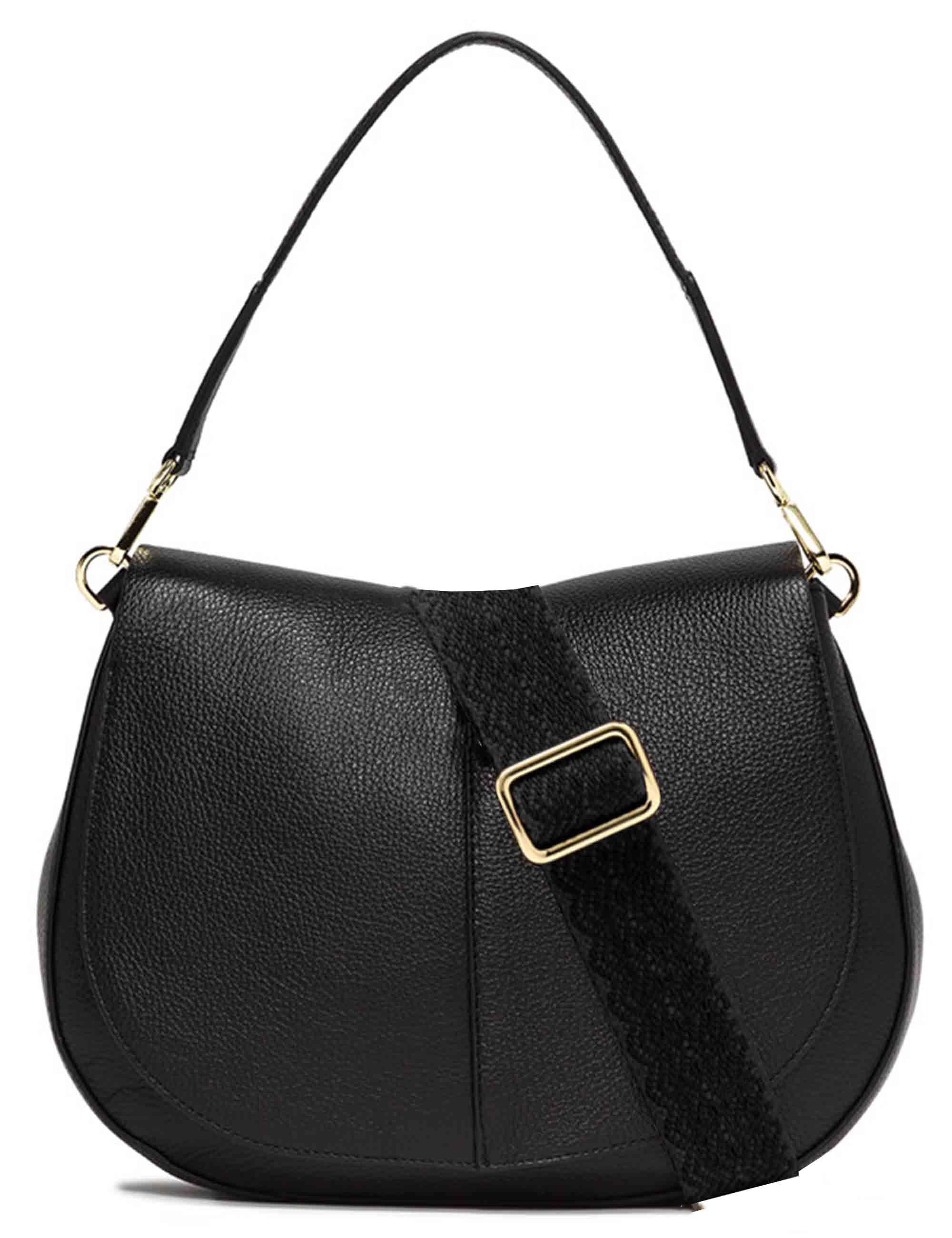 Gianni Chiarini Borse donna Helena Round in pelle martellata nera BS6037 001 COMMGRN-NAOP Gianni Chiarini 