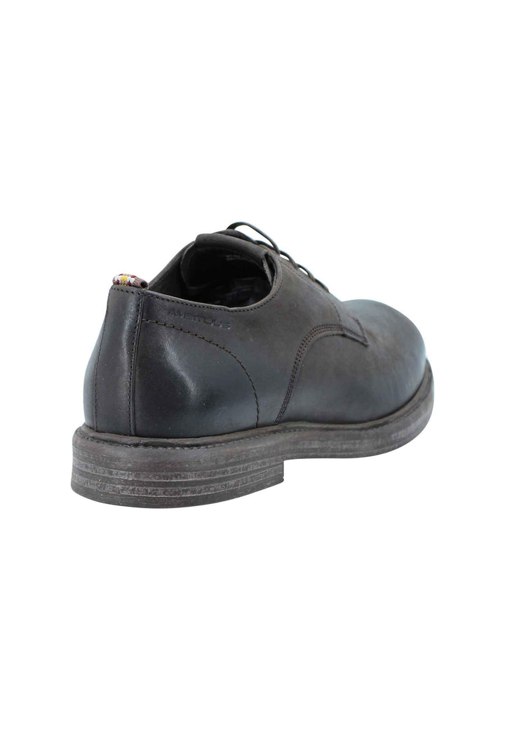 Stringata uomo in pelle marrone suola in gomma e sottopiede memory foam 11071 014 Ambitious 