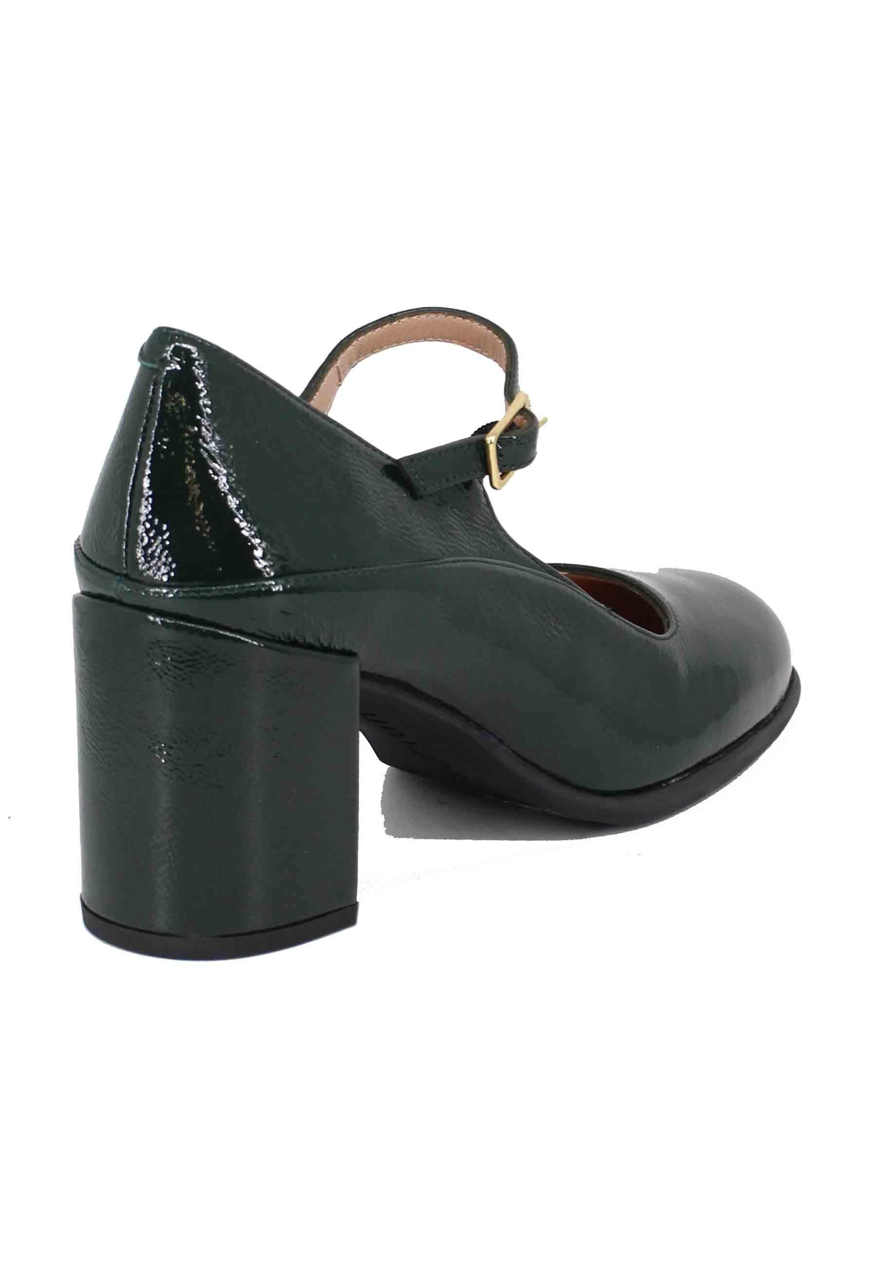 Decollete donna in vernice verde punta tonda NAYLA PCR GREEN Unisa 