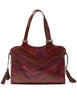 Tote Bag Exotic Stripes in pelle rossa multi Donna BH030301556 30F99