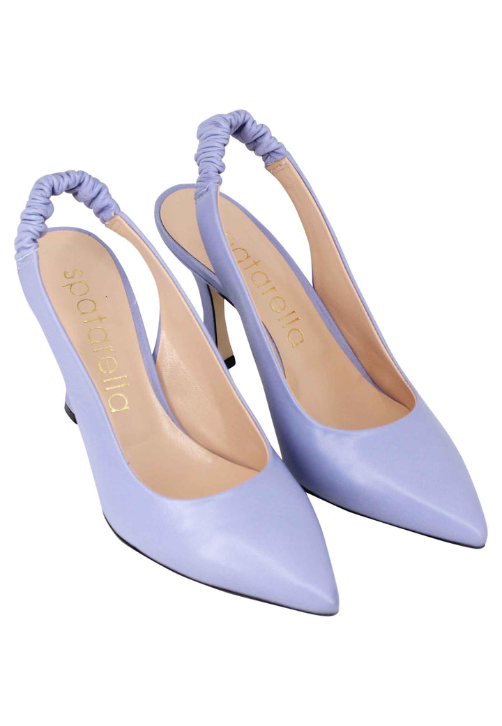 Decollete slingback donna in pelle glicine con tacco alto SP1604 036 Spatarella 