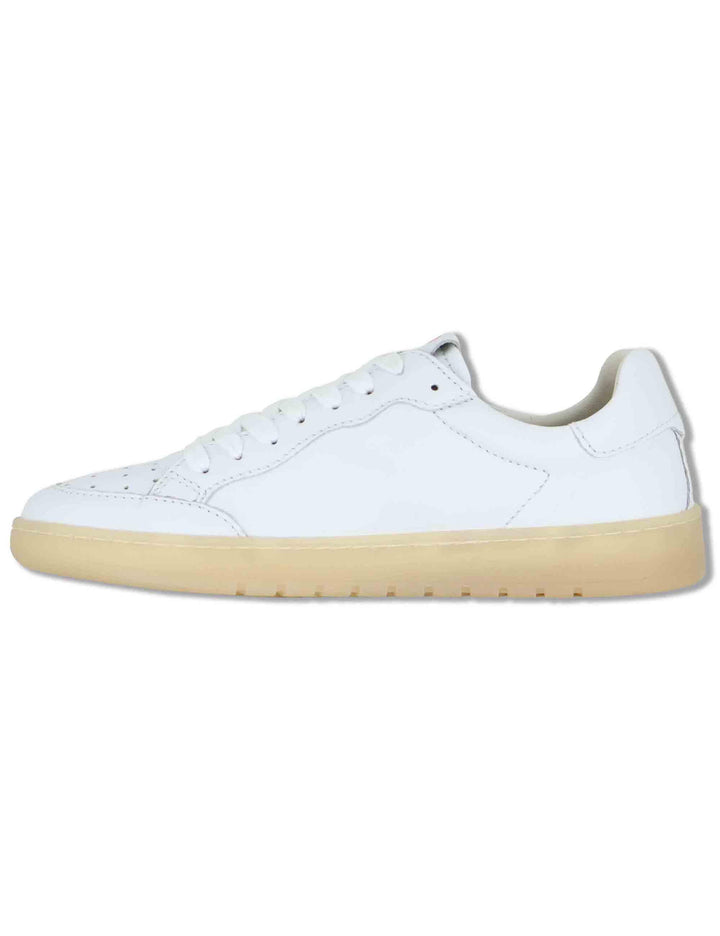 Sneakers uomo in pelle bianca soft con sotto piede morbido MS600R37 500123 Vueva 