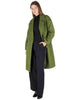 Cappotti doppiopetto in lana verde con ampio bavero Donna JABCS0025-F1424 7013