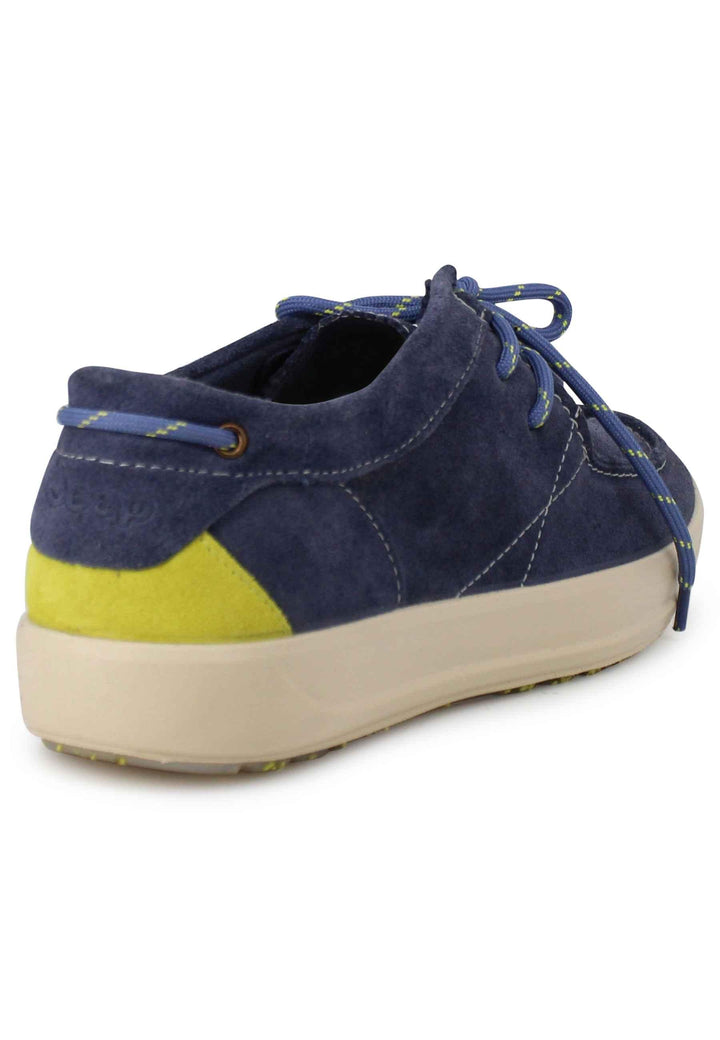 Stringate uomo Bob Cat in camoscio blu con suola in gomma JM3104 016 Jeep 