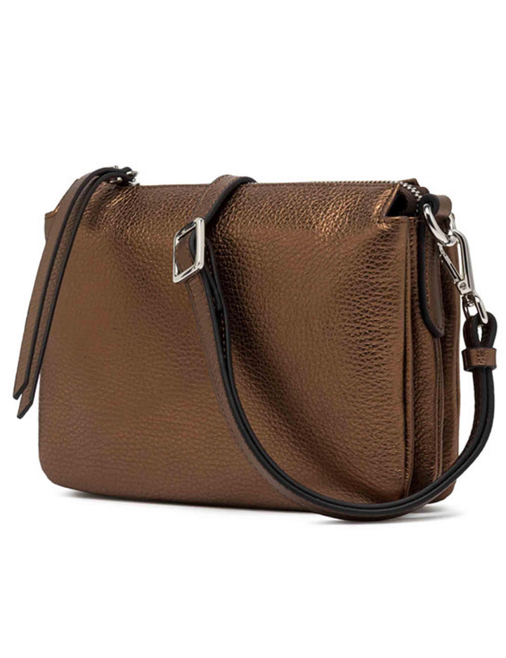 Gianni Chiarini Borse donna Three in pelle martellata bronzo BS4362 14167 COMMGRNLM Gianni Chiarini 