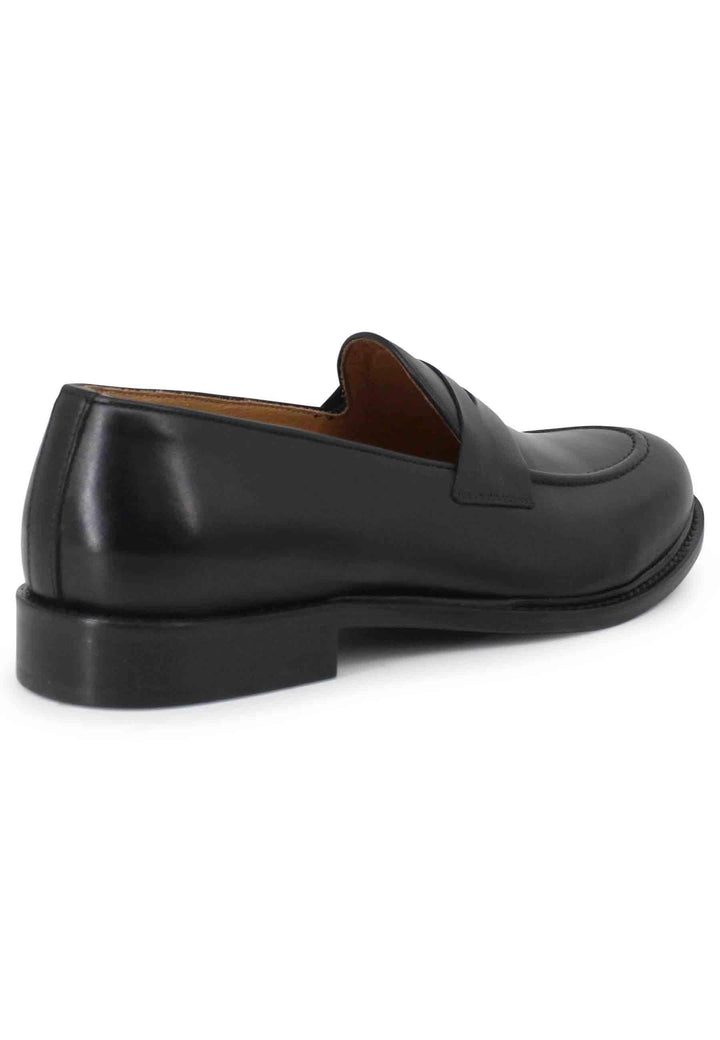 Mocassini uomo in pelle nera con suola in cuoio 53000 01 Florsheim 