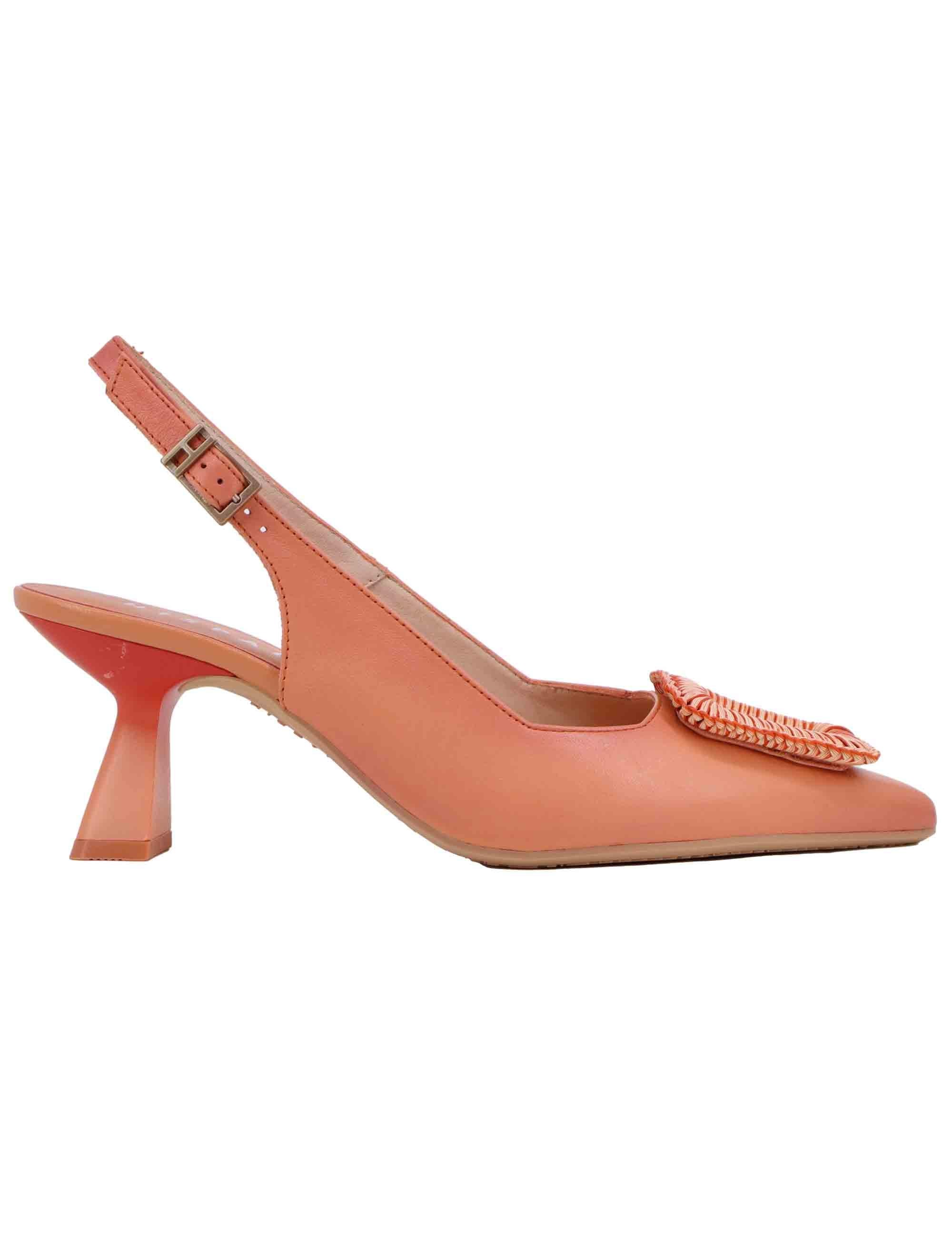Slingback donna in pelle corallo con accessorio HV253910 C002 Hispanitas 