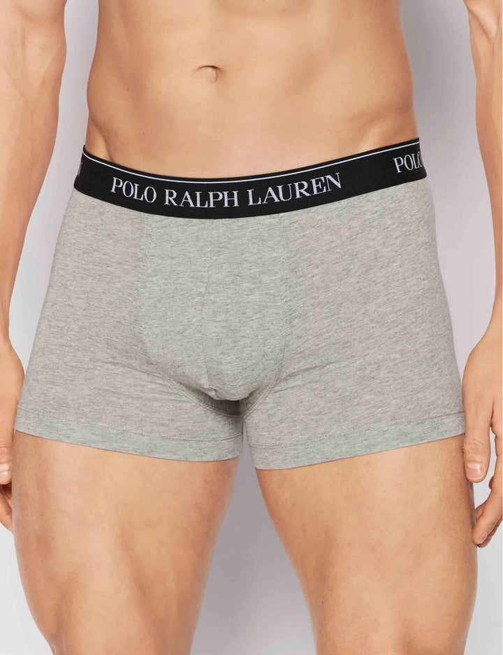 Boxer in puro cotone multicolor con elastico Set di 3 714835885003 WHITE/BLK/GRY Polo Ralph Lauren 