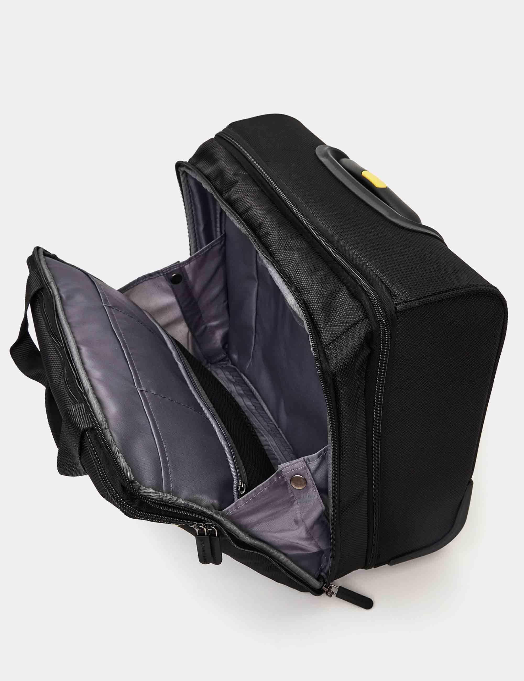 Trolley pilota Zephyr in nero 2 ruote P10OTV07 651 Mandarina Duck 