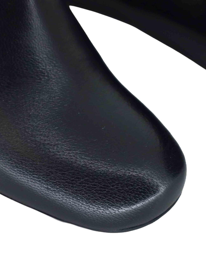 Stivaletti donna in pelle nera tacco alto 3351 001 Les Venues 