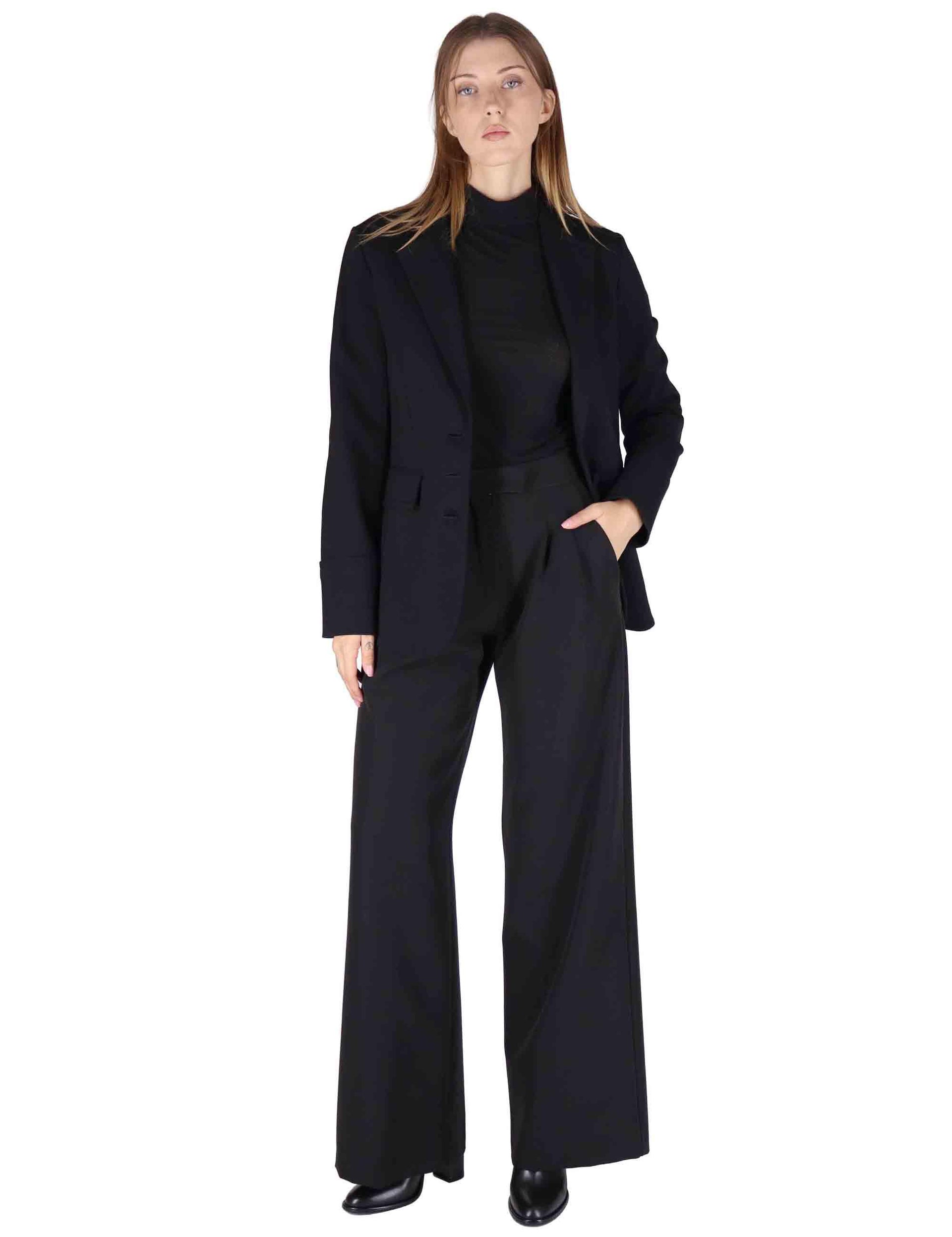 Giacche donna Milano Stitching in viscosa naturale nera con bottoni gioiello JD647850654 2000 Maliparmi 