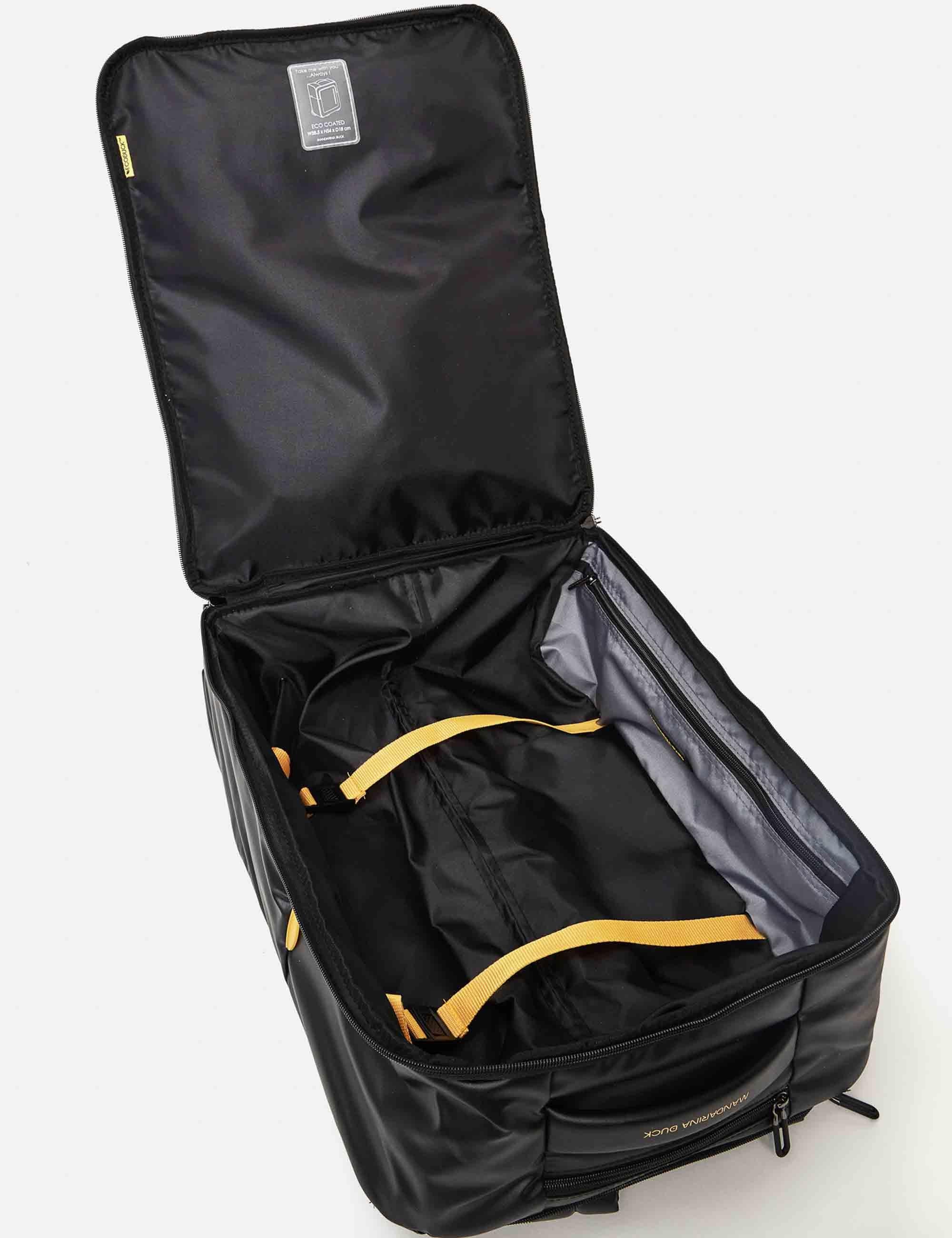 Zaini trolley soft Eco Coated in nero 54x38,5x18 cm P10OSV06 651 Mandarina Duck 