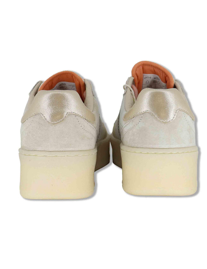 Sneakers donna Turin in nabuk beige con suola alta 1265100 80_Beige Victoria 