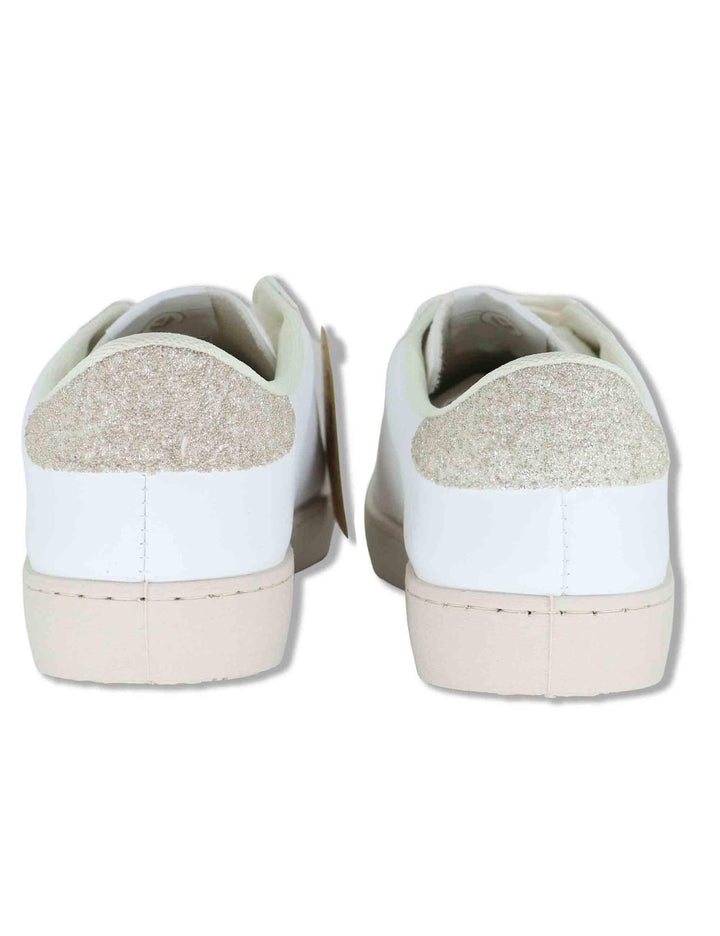 Sneakers donna Berlin in pelle bianca con logo in cavallino 1126238 594_Platino Victoria 