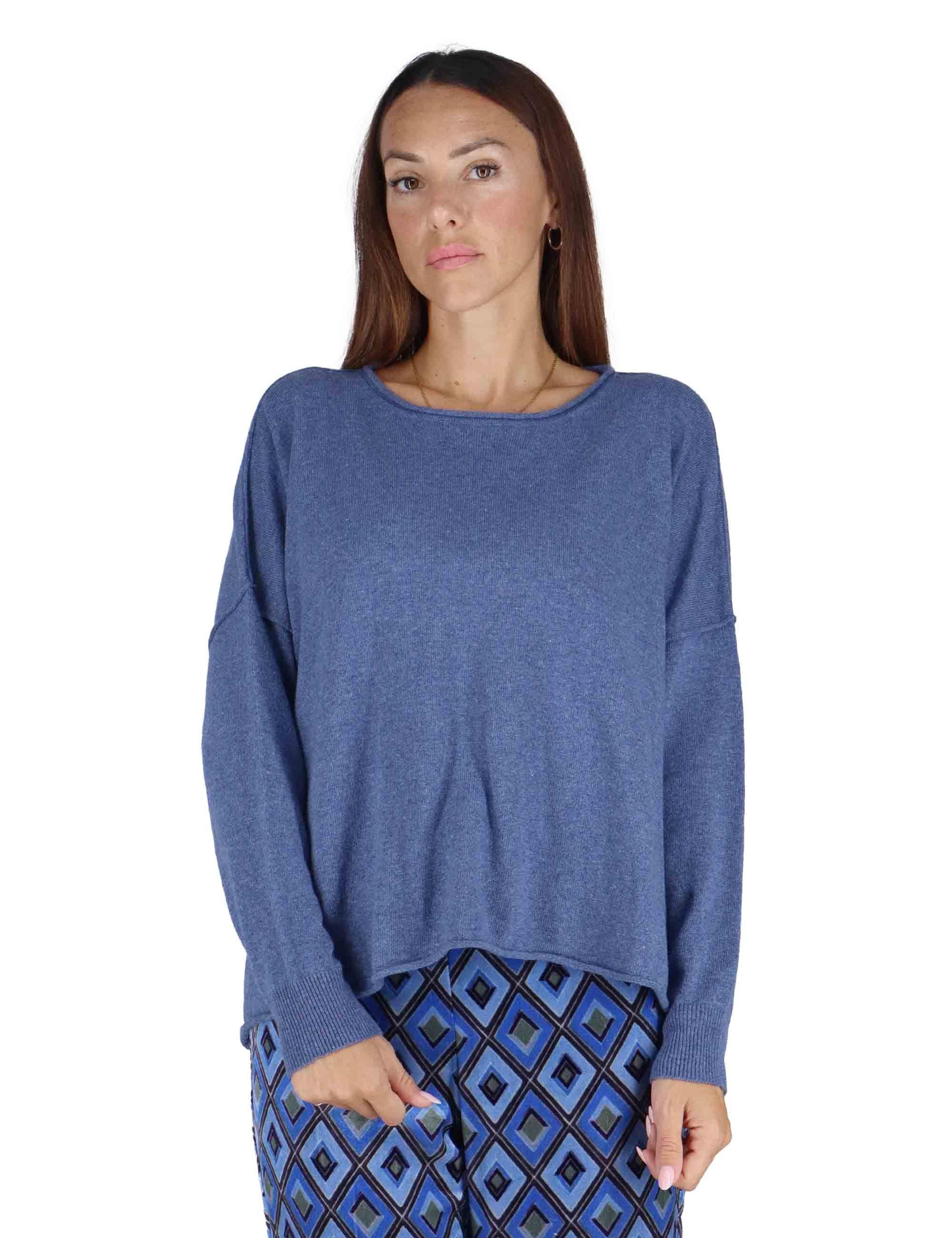 Maglioni in lana blu Donna 3W25-MUSA FIVE AVIO