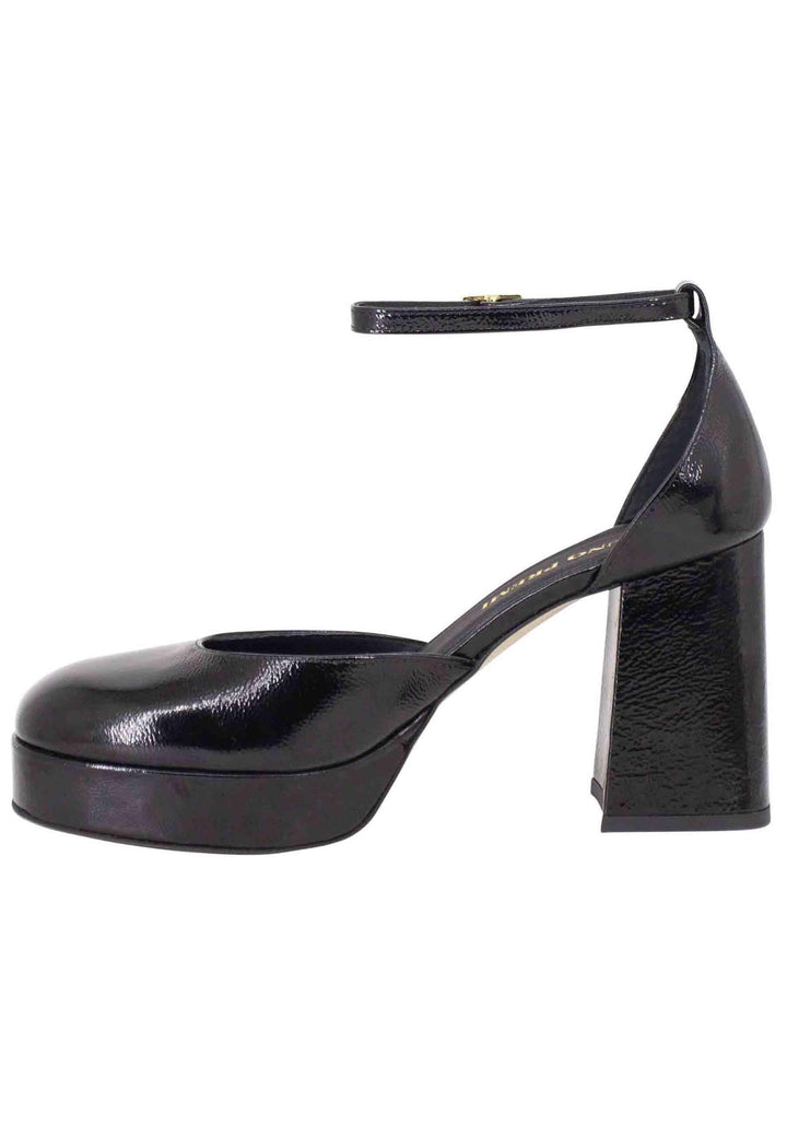 Decollete donna in vernice nera con tacco alto e plateau BF2001X 001 Bruno Premi 