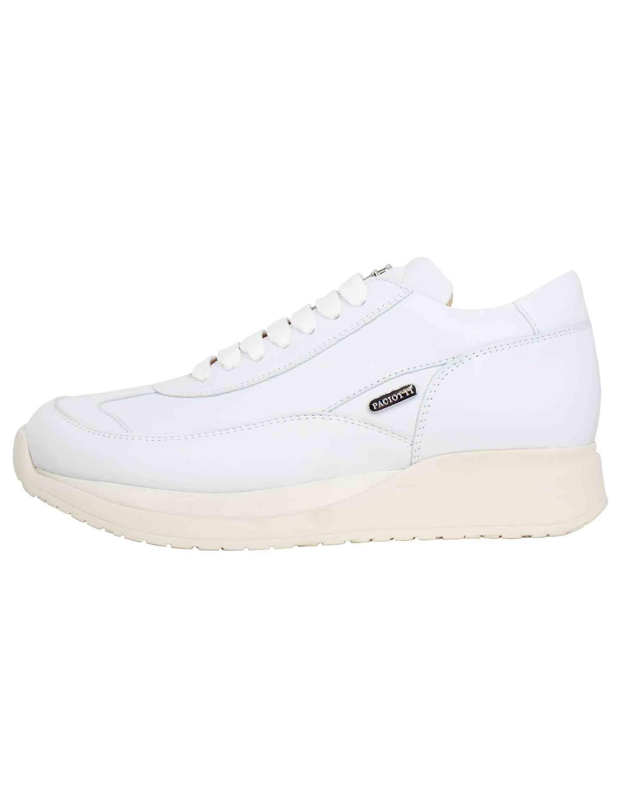 Sneakers donna in pelle laminata bianca GD65700W 1 Cesare Paciotti 