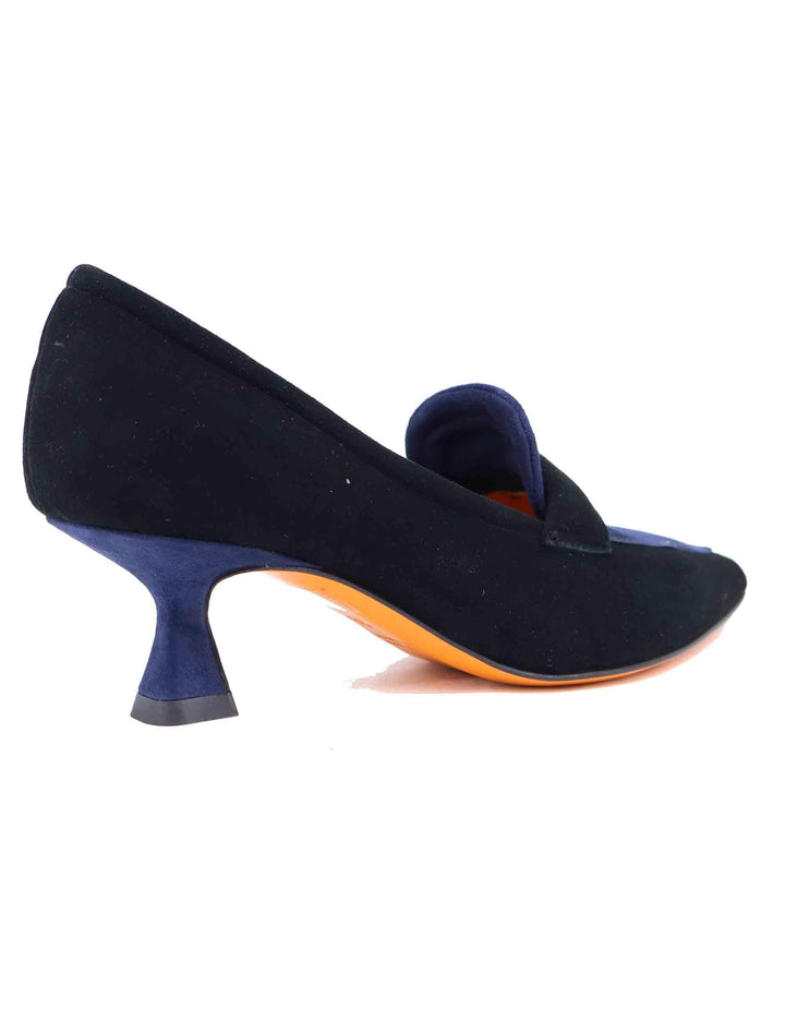 Mocassini donna in camoscio nero con punta a punta SP1077 001 Spatarella 