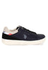 Men's sneakers in black eco leather