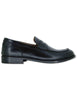 Mocassini in pelle nera con suola in cuoio Uomo SPDU601 001