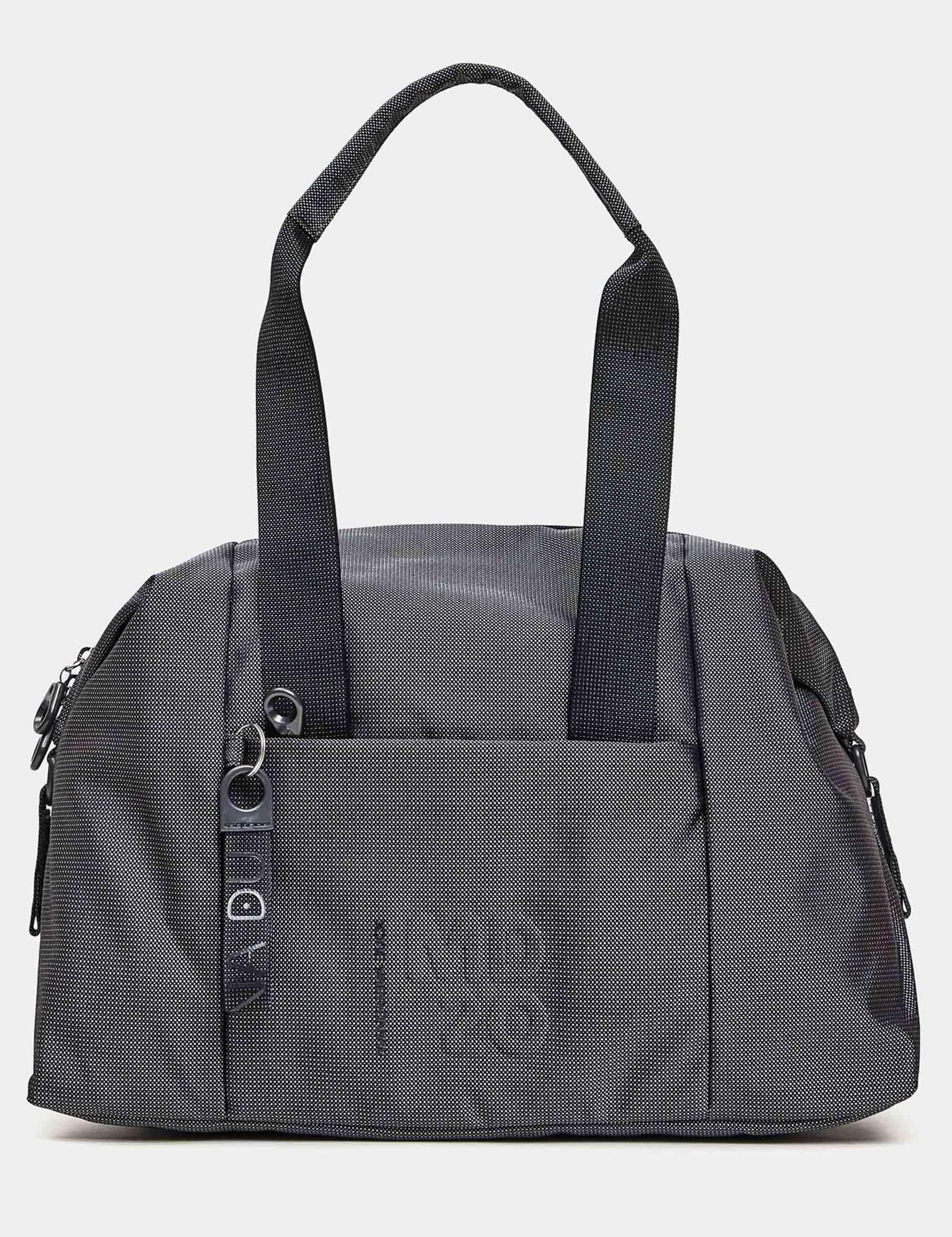 Borsoni MD20 in tessuto grigio con manici e tracolla 9,8x15,7x7,9 cm P10QMB01 465 Mandarina Duck 