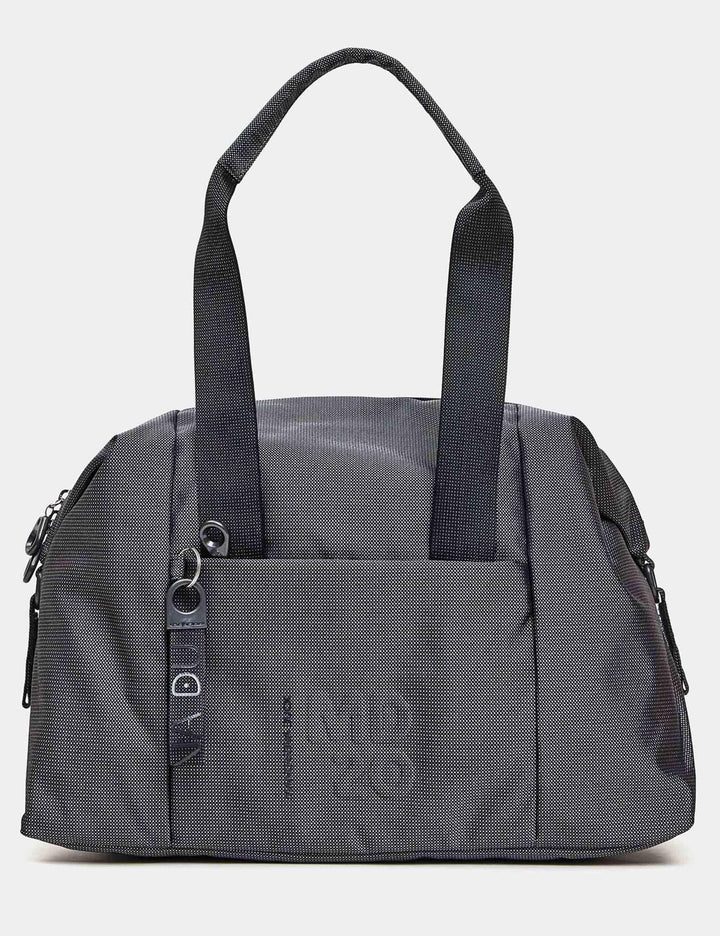 Borsoni MD20 in tessuto grigio con manici e tracolla 9,8x15,7x7,9 cm P10QMB01 465 Mandarina Duck 
