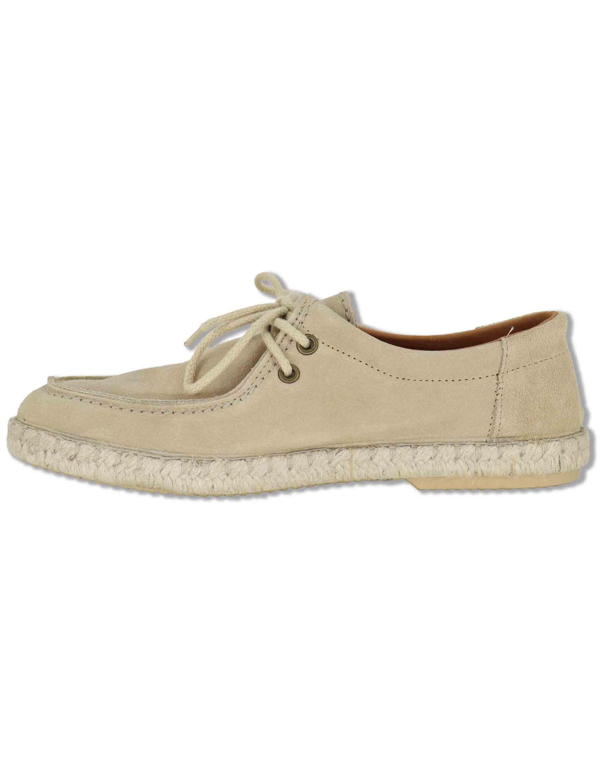 Stringate uomo Wallabee in camoscio sabbia fondo corda TRUMAN 018 Verbenas 