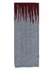 Écharpes en laine grise et bordeaux Femme EE950 12045 1