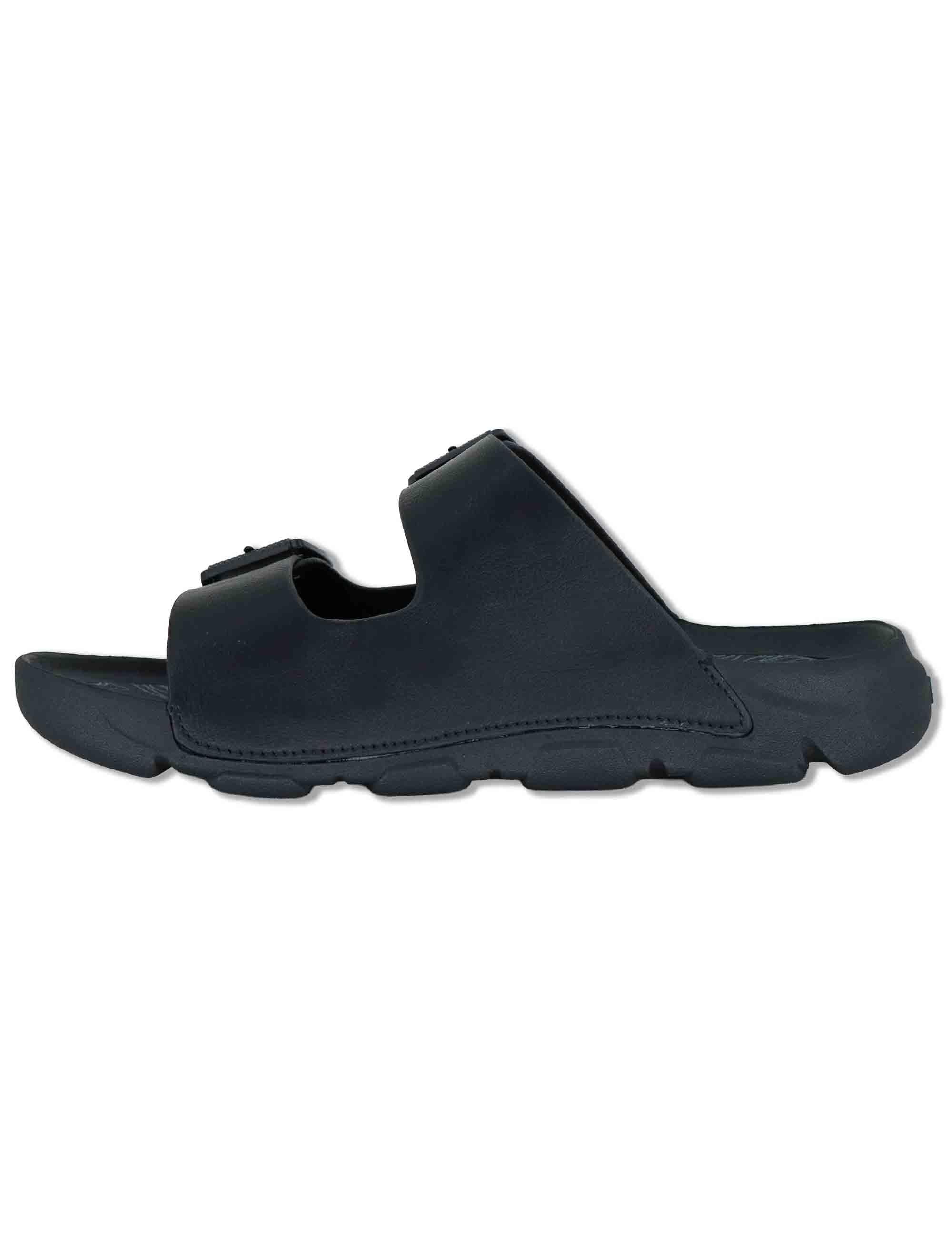 Sandali uomo Daytona in eco pelle nera con doppie fasce regolabili JM61120A 062 Jeep 