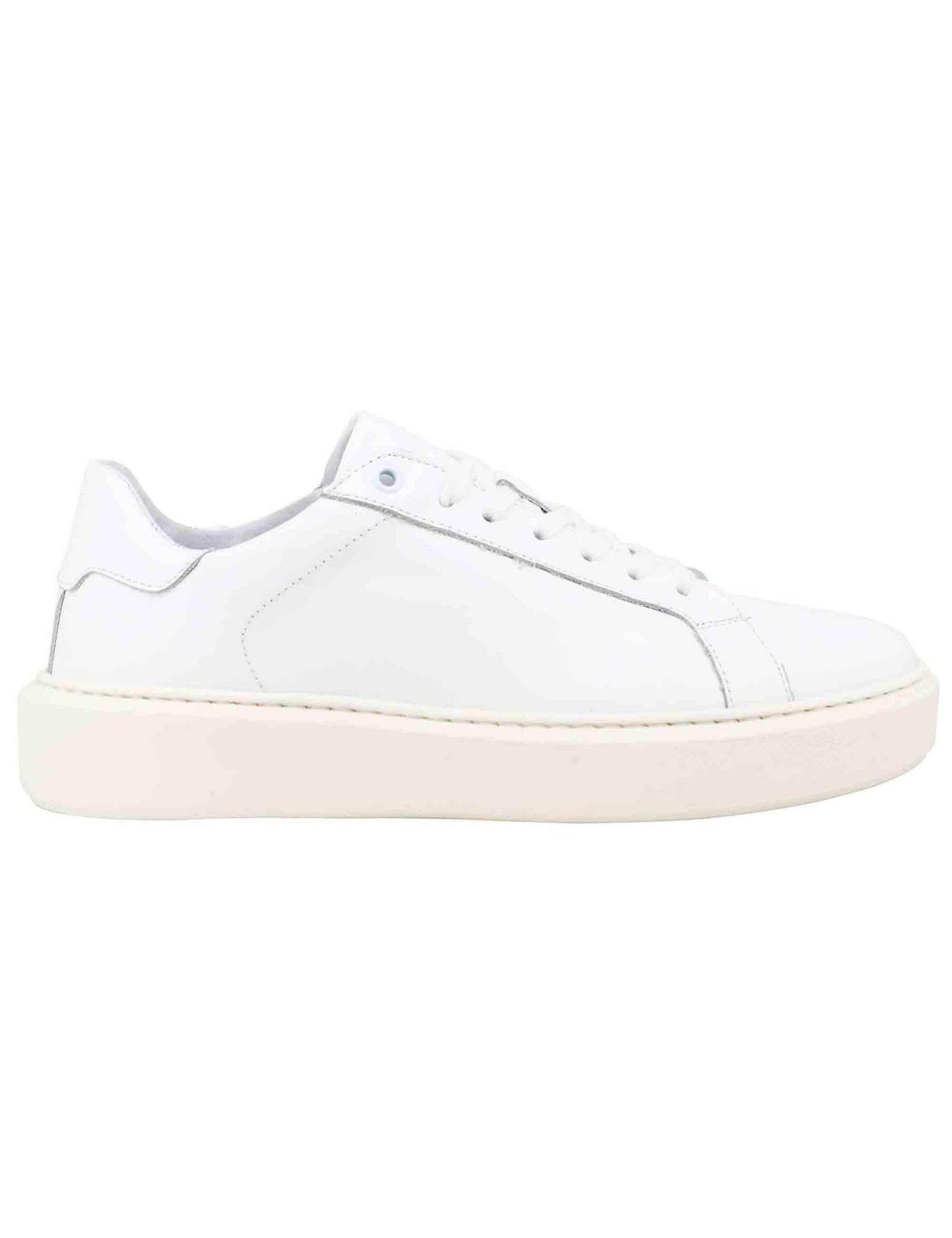 Sneakers uomo in pelle bianca con suola alta ulta light SP4050 100 Spatarella 