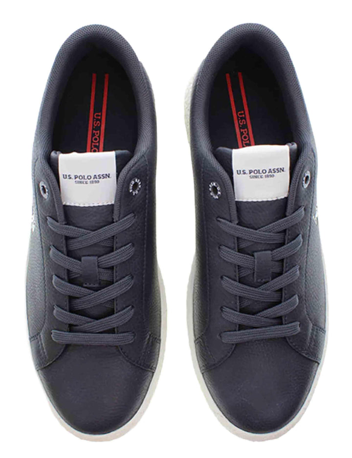 Sneakers uomo in tessuto blu con logo laterale e suola in contrasto JODIE002 DBL001 U.S. Polo Assn. 