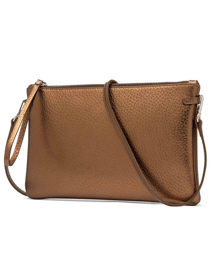 Borse donna Hermy in pelle martellata bronzo con tracolla BS3975 14204 RNGDBL Gianni Chiarini 