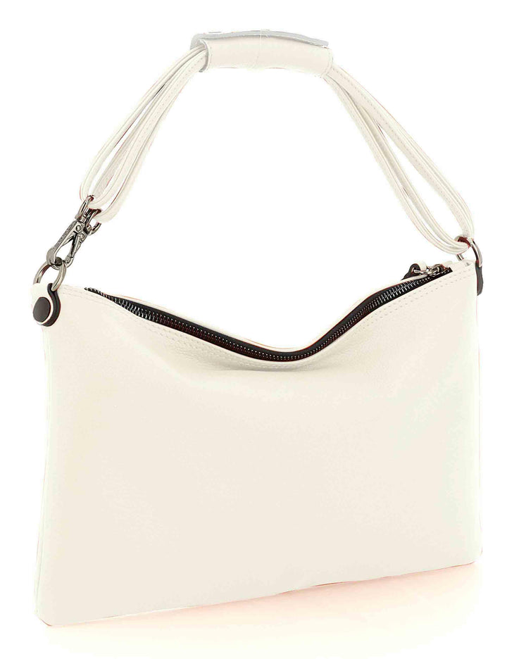 Borse donna Beyonce EW M in pelle off white con tracolla removibile G012100T2 X2428 C1003 Gabs 