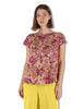 Women's Yellow Cotton Summer Nomade Prints T-Shirt JK029570673 B7008