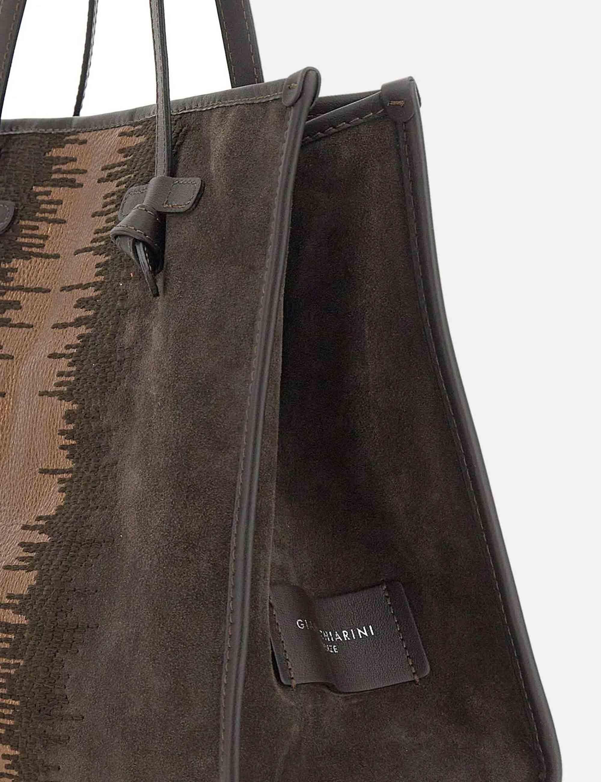 Borse Marcella in Pelle Marrone Donna BS12110 WNTSN