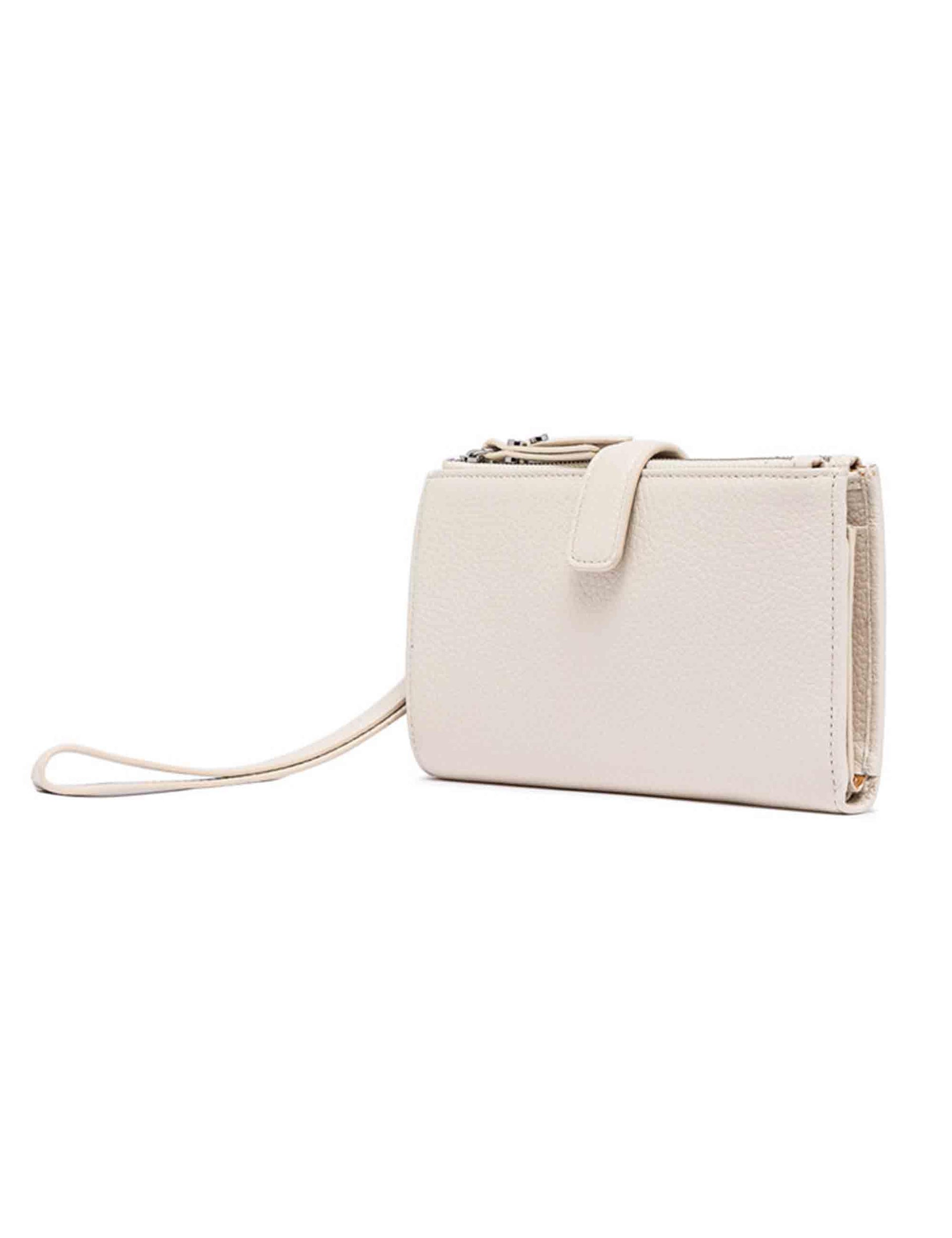 Portafogli donna in pelle panna con bracciale PFWBW13754 3890 GRN Gianni Chiarini 