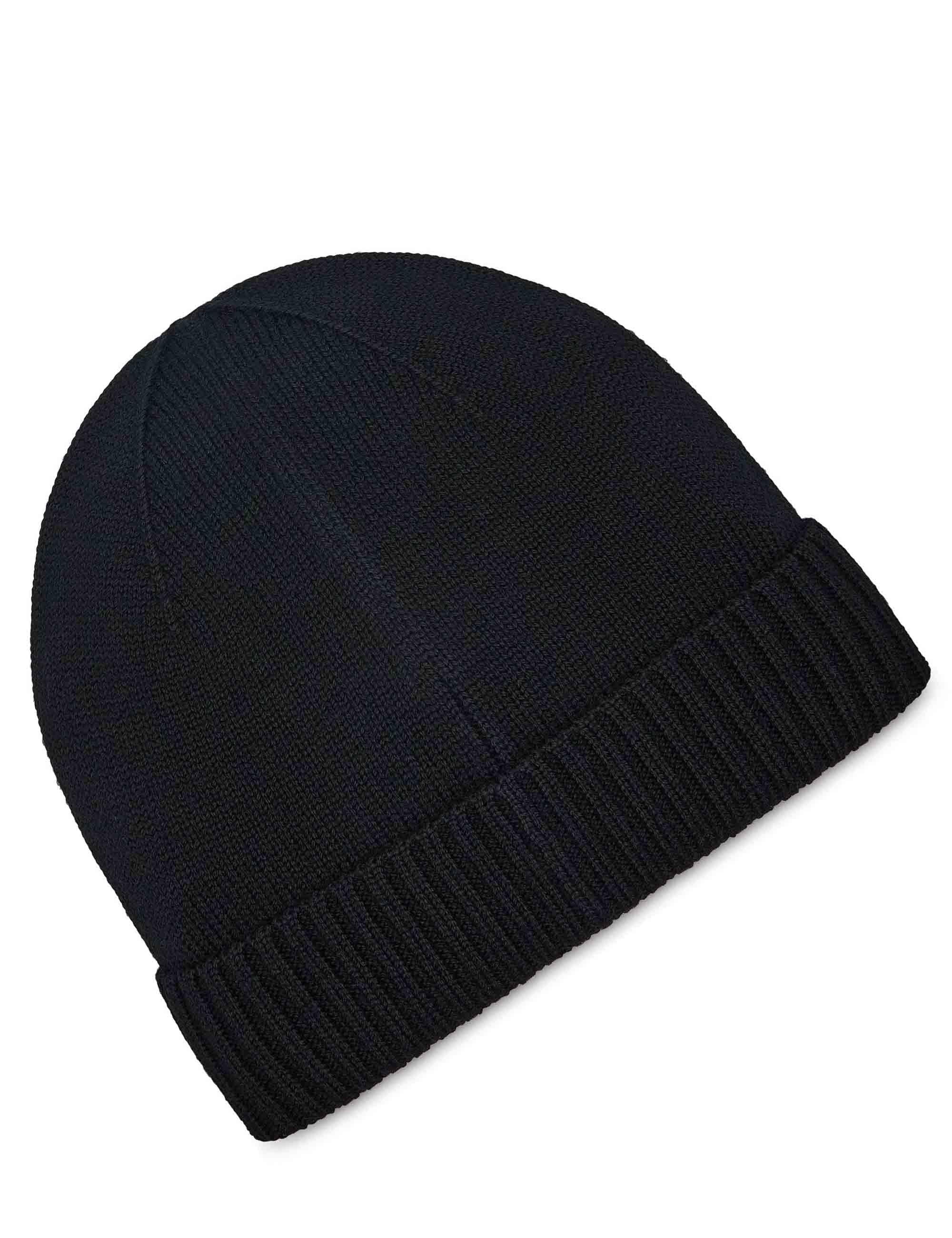 Cappelli in lana nera con logo cucito 710886137001 POLO BLACK Polo Ralph Lauren 