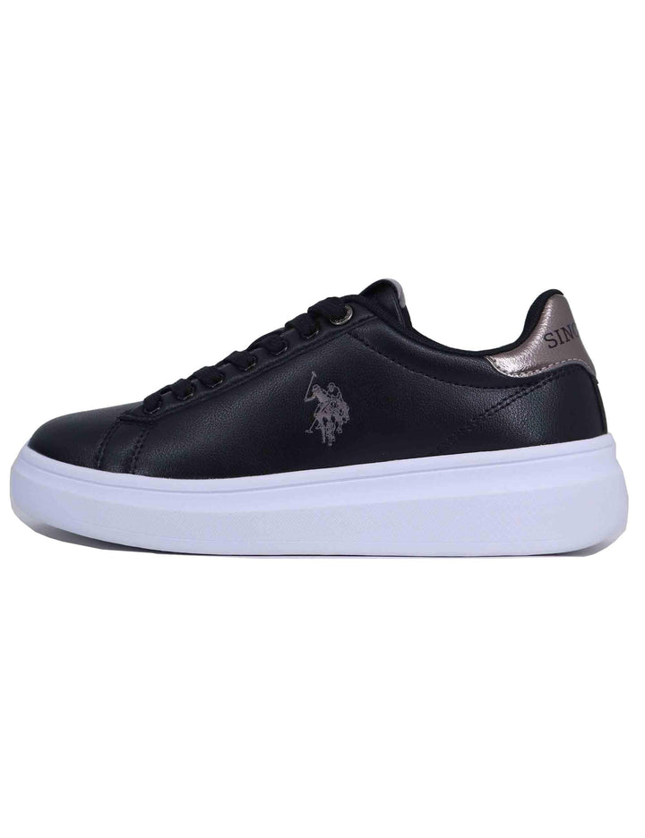 Sneakers donna in eco pelle nera CODY008 BLK U.S. Polo Assn. 